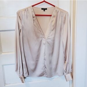 Luxurious Silky Cream Blouse, Fits S or XS